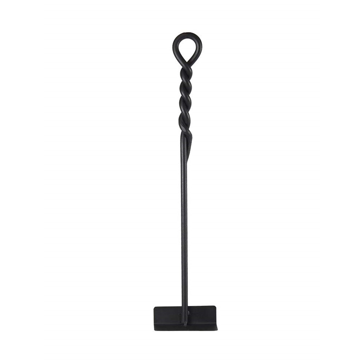 Minuteman International WRM-02H 18in Mini Fireplace Hoe | Wrought Iron Black Powder Coated | Fireplace & Hearth Tool | 18 x 4 x 1.5 in | Model WRM-02H