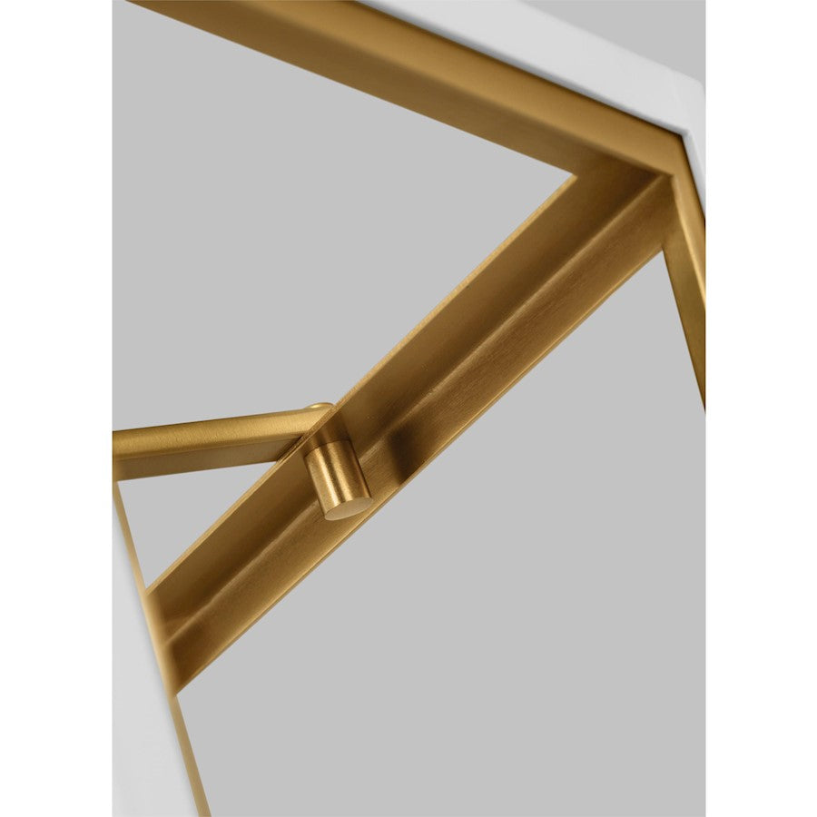 3 Light Small Lantern, Matte White