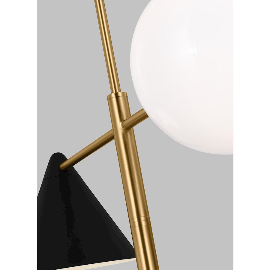 4-Light Chandelier, Black