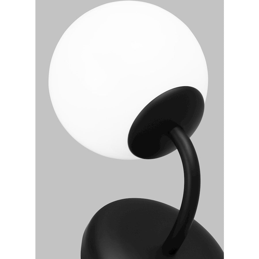 1 Light Bathroom Vanity Light, Midnight Black