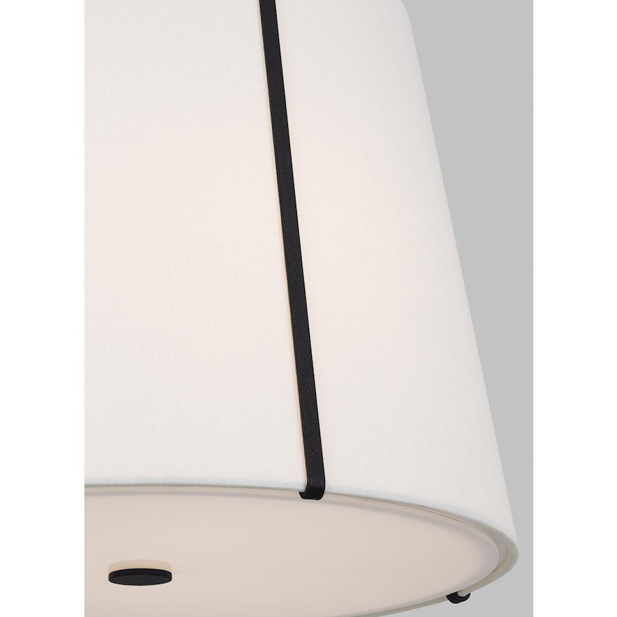 3 Light Med Hanging Shade, Steel