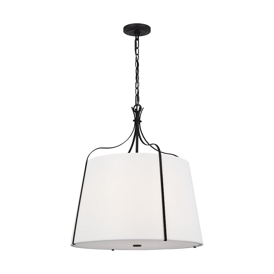 4 Light Large Hanging Shade, Steel