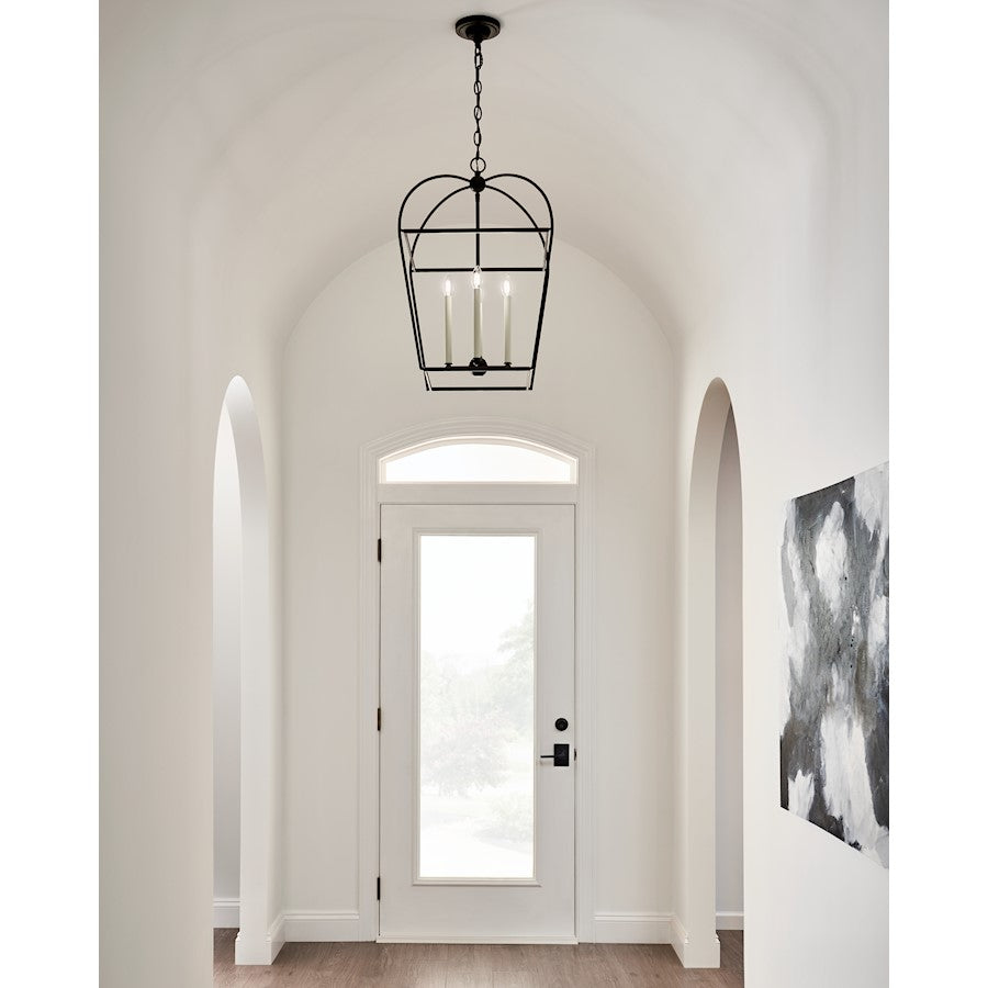 4 Light Medium Lantern, Smith Steel