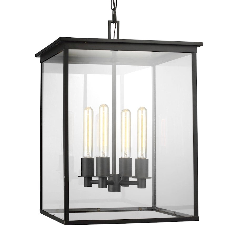 4 Light Med Out Pendant, Copper