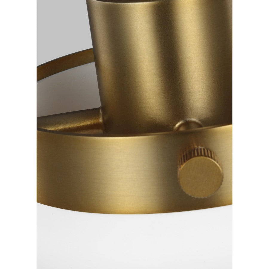 1 Light Med Wide Pendant, BK/BS