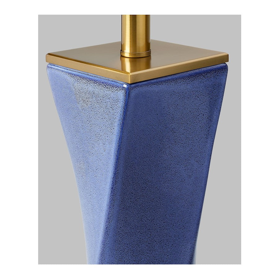 Studio Lagos 1-Lt Table Lamp, Frost Blue/White Linen