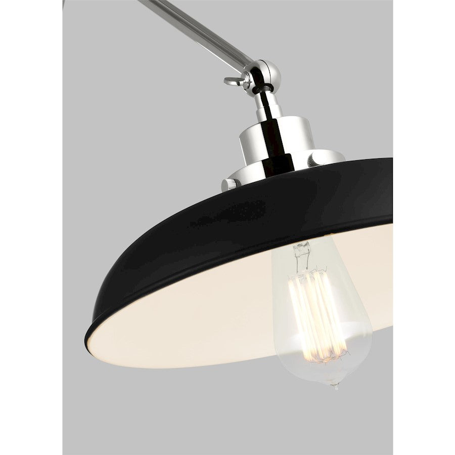 1 Light Double Arm Wall Sconce