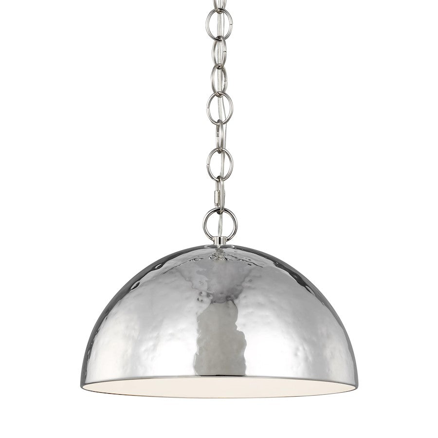 1 Light 16" Pendant, PolishNickel