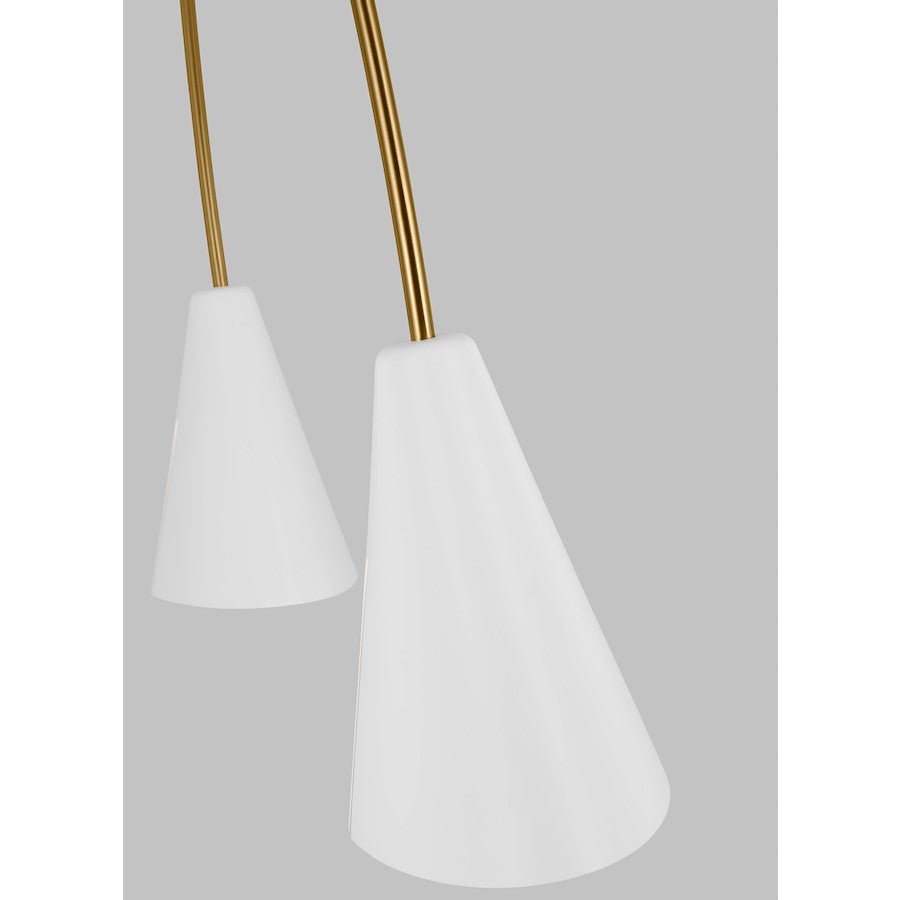 Cambre 2-Light Linear Chandelier, WH