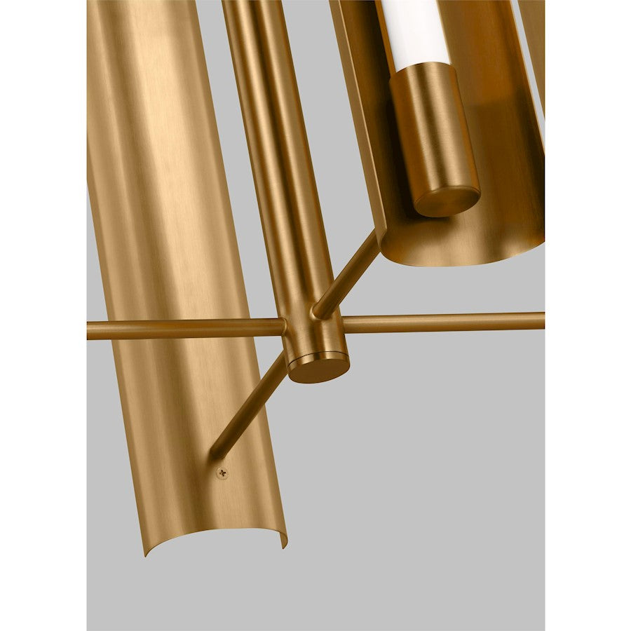 1 Light Pendant, Burnished Brass