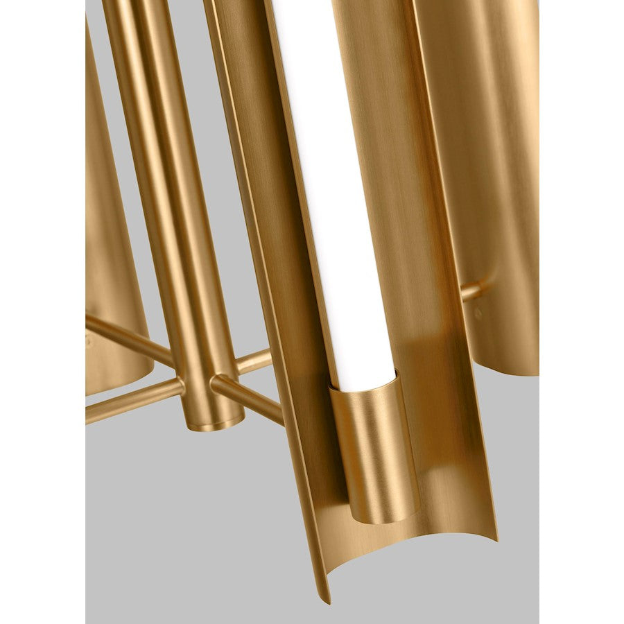 1 Light Tall Pendant, Burnished