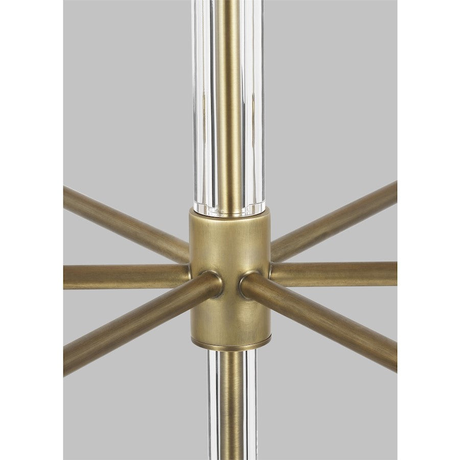 9 Light Large Chandelier, Time Worn BS