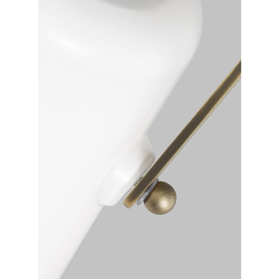 1 Light Mini Pendant, Time Worn Brass