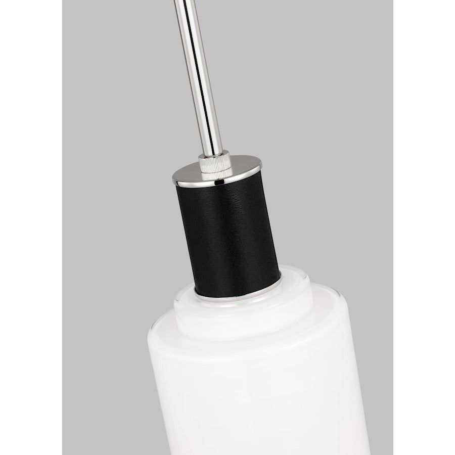 1 Light Tall Pendant, Nickel