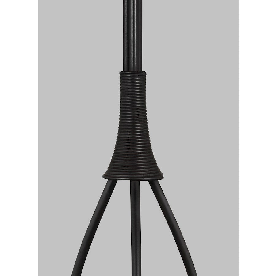 Studio Sullivan Buffet Lamp, Iron/White Linen