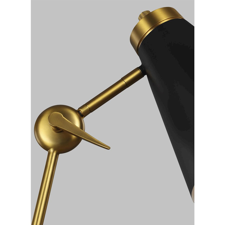 Studio Signoret 1-Lt Task Table Lamp, Brass/Midnight