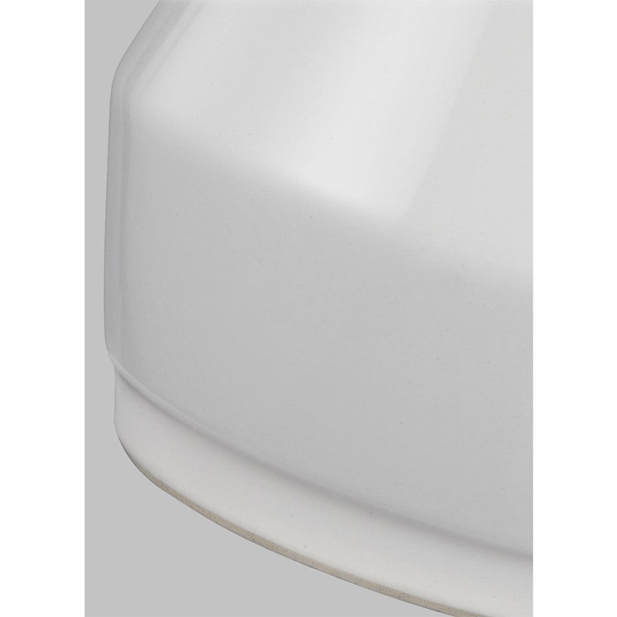 Studio Jens 1-Lt Table Lamp, Soft Ivory/White Linen