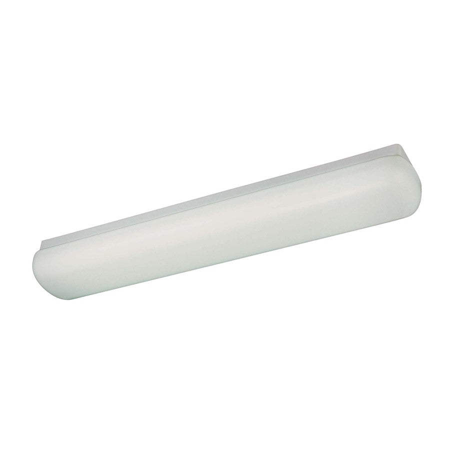 Minka Lavery Puff 39in 2-Light Vanity Light | Transitional White Metal | Double Vanity Bathroom | 39 x 6 x 4 in | Model 1014-44-PL