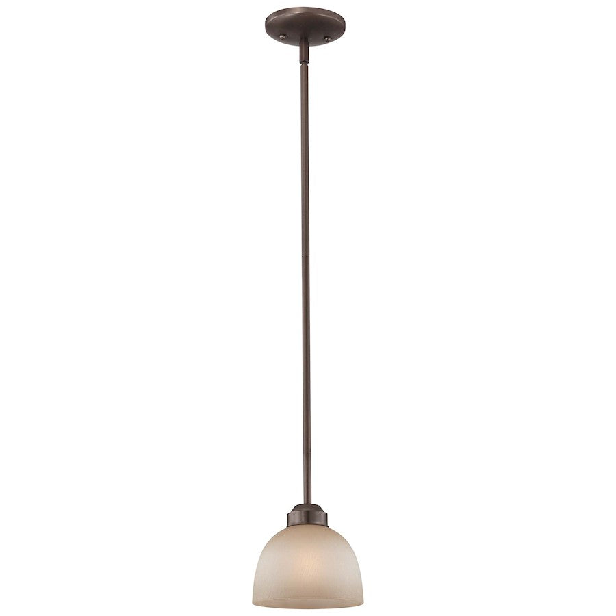 Minka Lavery Paradox 6in 1-Light Mini Pendant | Transitional Harvard Court Bronze Plated | Kitchen Island & Breakfast Nook | Model 1421-281