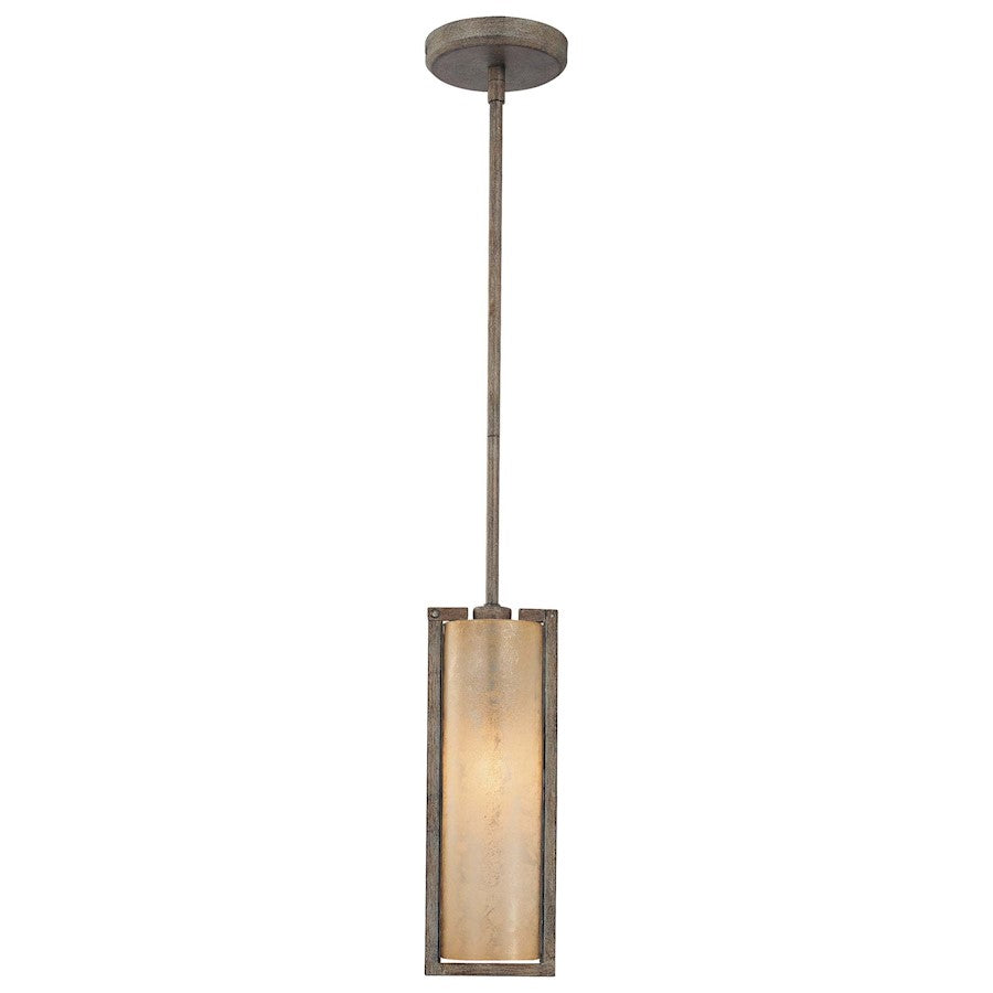 Minka Lavery Clarte 5in 1-Light Mini Pendant | Contemporary Patina Iron | Kitchen Island & Breakfast Bar | 5 x 4 x 13 in | Model 4391-573