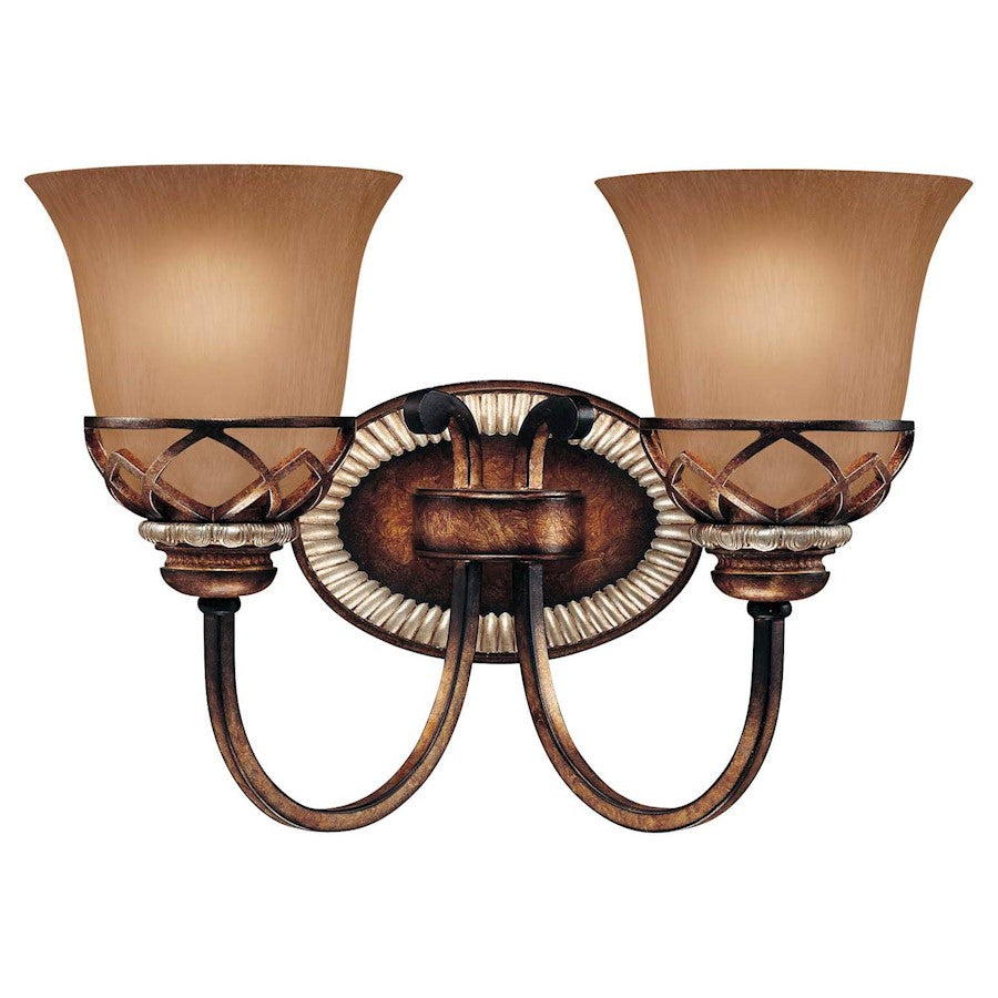 Minka Lavery Aston Court 14in 2-Light Bath Vanity | Neo-Classical Aston Court Bronze and Metal | Bathroom Vanity Light | Model 5742-206