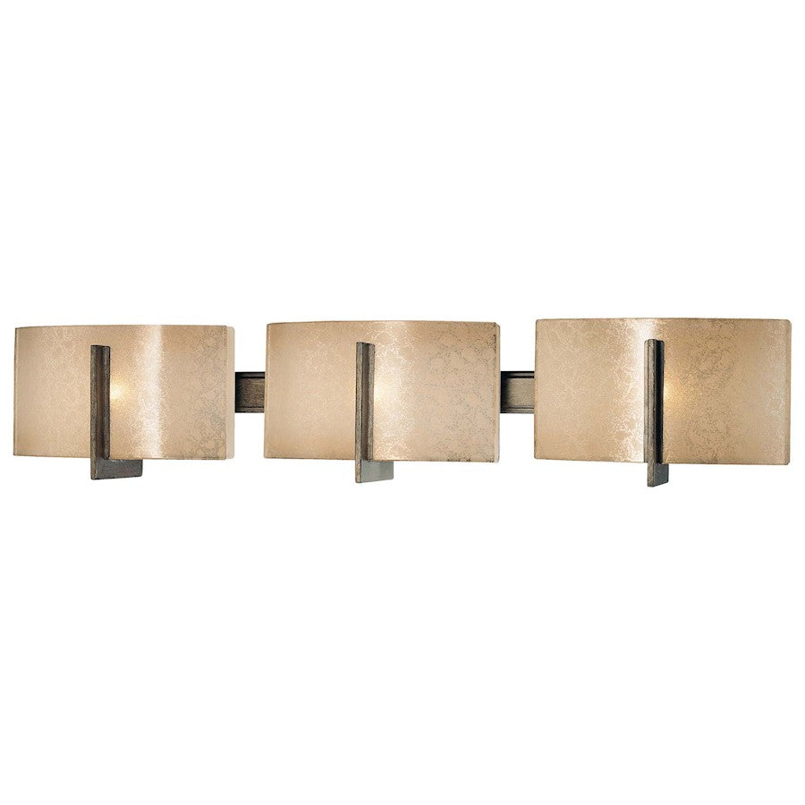 Minka Lavery Clarte 27in 3-Light Bath Vanity Light | Contemporary Patina Iron | Bathroom Vanity & Powder Room | 27 x 5 x 6 in | Model 6393-573
