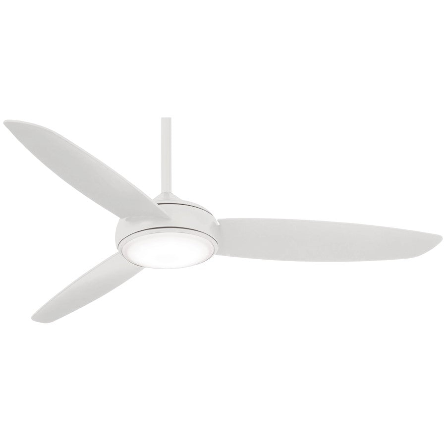 Minka Aire Concept IV LED 54in Ceiling Fan | Transitional White Finish | Living Room & Bedroom | 54 x 54 x 14 in | Model F465L-WH