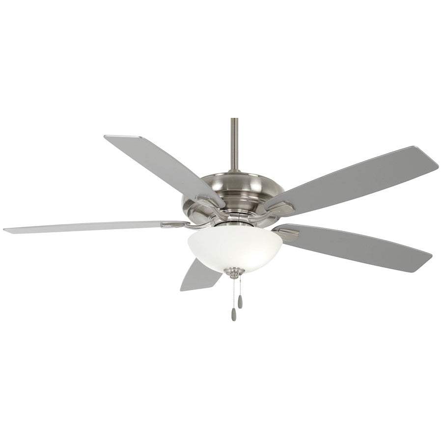 Minka Aire Watt II LED 60in Ceiling Fan | Transitional Brushed Nickel | Living Room & Bedroom | 60 x 60 x 20.5 in | Model F552L-BN