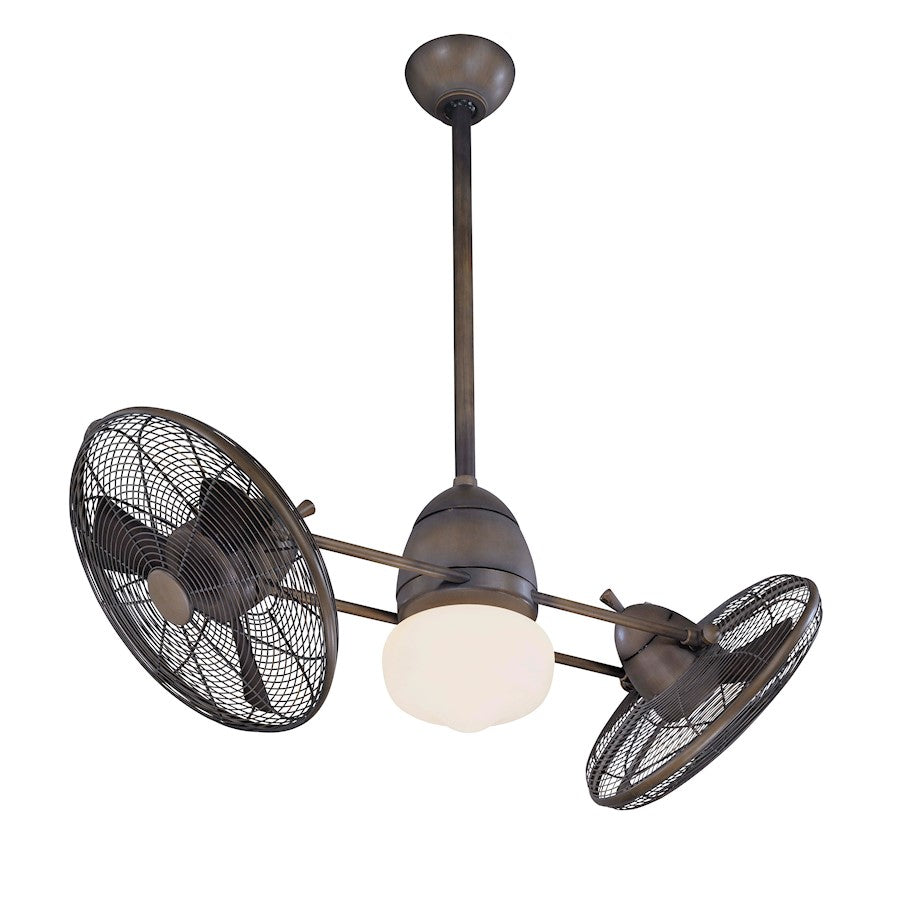 Minka Aire Gyro 42in Ceiling Fan | Contemporary Restoration Bronze | Living Room & Bedroom | 42 x 42 x 14 in | Model F602-RRB