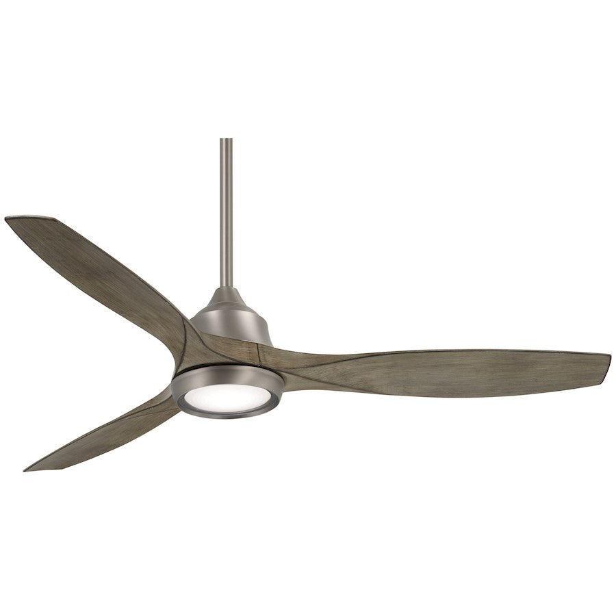 Minka Aire Skyhawk LED 60in Ceiling Fan | Transitional Burnished Nickel | Living Room & Bedroom | 60 x 60 x 16 in | Model F749L-BNK