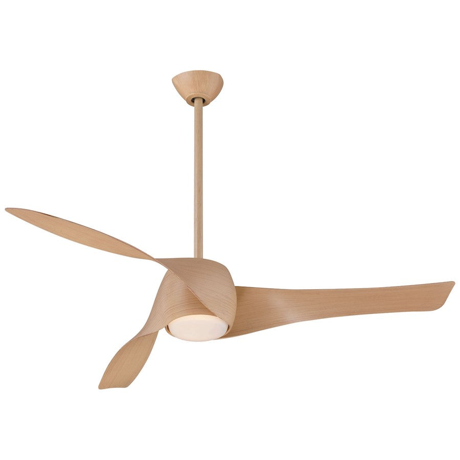 Minka Aire Artemis LED 58in Ceiling Fan | Transitional Maple Finish | Living Room & Bedroom | 58 x 58 x 15.5 in | Model F803DL-MP