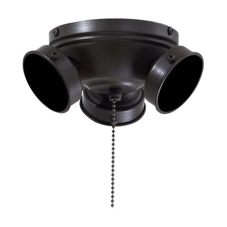 Minka Aire Universal 7in 3-Light CFL Fan Light Kit | Traditional Oil Rubbed Bronze Finish | Ceiling Fan Accessory | 7 x 7 x 4 in | Model K35-ORB
