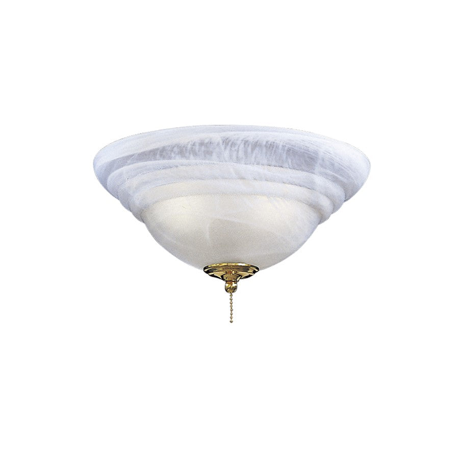 Minka Aire Universal 3-Light Light Kit | Traditional White Etched Swirl Glass | Ceiling Fan Light Kit | 13 x 13 x 6 in | Model K9369-L