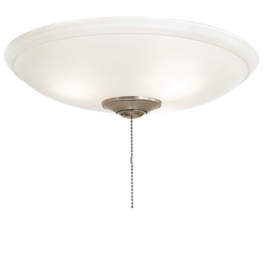 Minka Aire Universal 12in 3-Light Ceiling Fan Light Kit | White Frosted Glass | Living Room & Bedroom Fan Light | 12 x 12 x 2.5 in | Model K9515-1