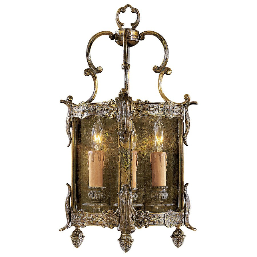 Metropolitan Lighting 3-Light Wall Sconce | Traditional Oxide Brass | Living Room & Dining Room Accent | 10.5 x 6 x 18 in | Model N2339-OXB