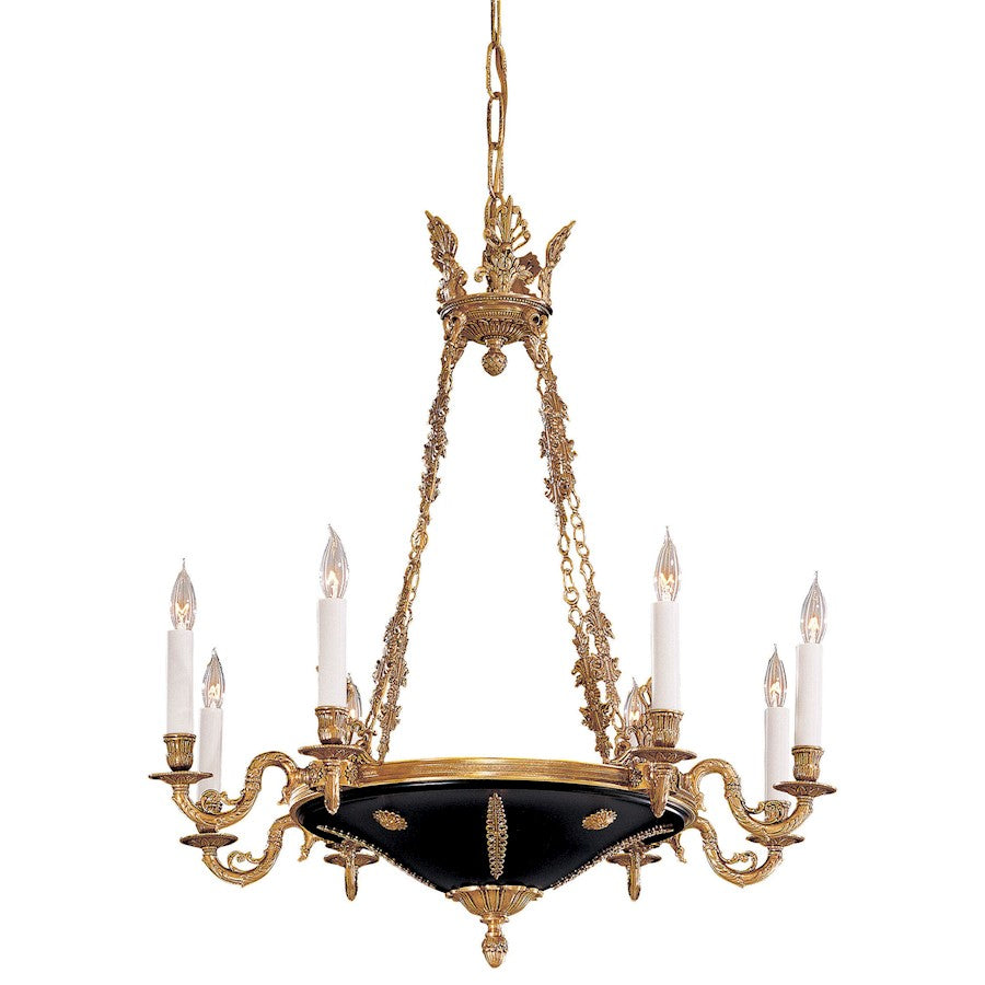 Metropolitan Lighting 8-Light Chandelier Doré Gold | Traditional Doré Gold | Dining Room & Living Room | 29 x 29 x 30 in | Model N850209