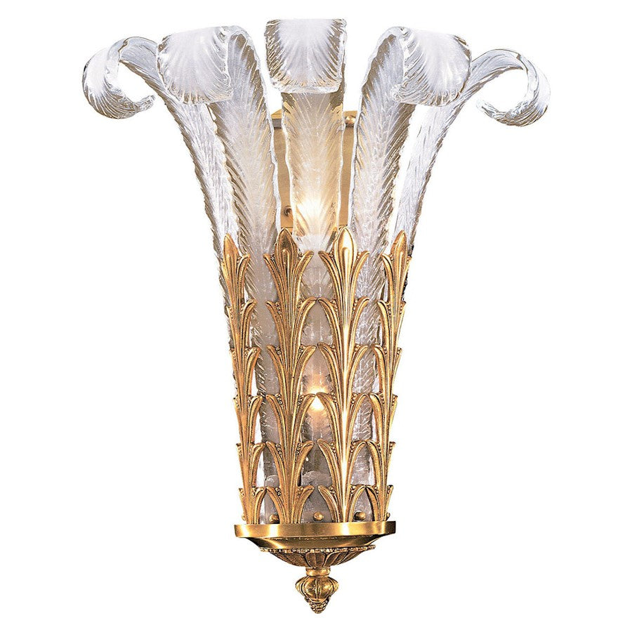 Metropolitan Lighting 2-Light Wall Sconce | Traditional French Gold Finish | Bedroom & Hallway Accent Light | 16.5 x 7 x 20.25 in | Model N950386