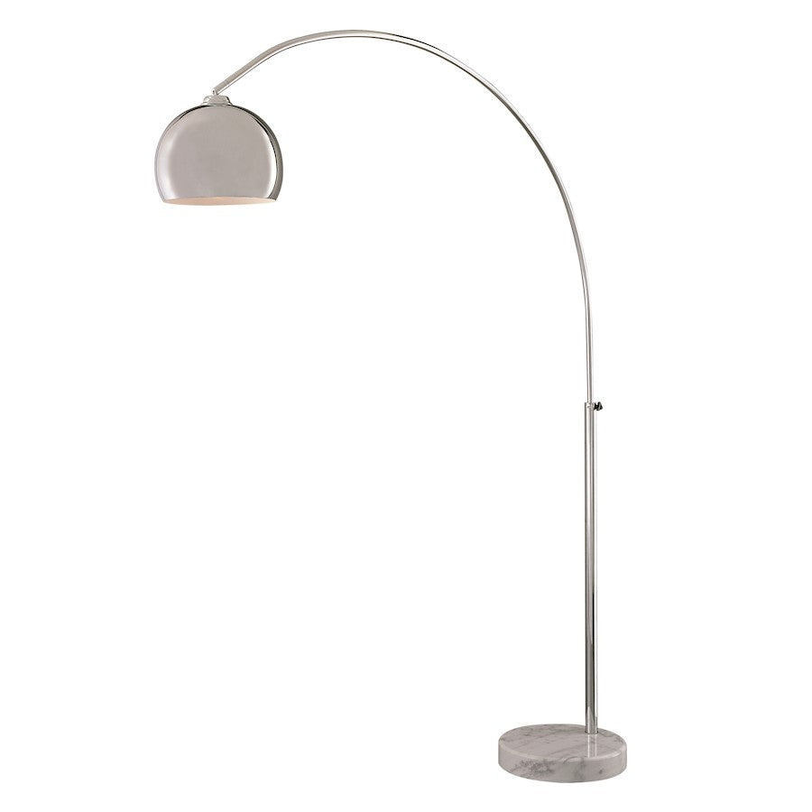 George Kovacs George's Reading Room 64in 1-Light Arc Floor Lamp | Contemporary Chrome | Living Room & Reading Nook | 15 x 64 x 75 in | Model P053-077
