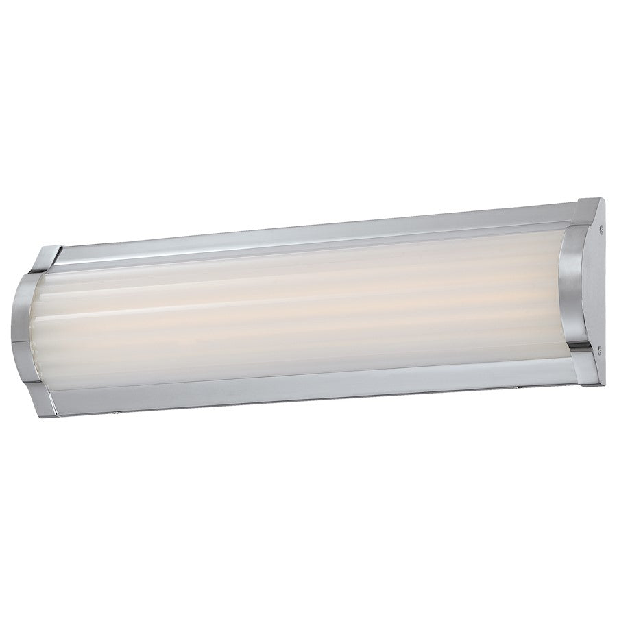 George Kovacs Verin 16in 1-Light LED Bath Vanity Light | Contemporary Chrome | Bathroom Vanity | 16 x 2.25 x 4.75 in | Model P1172-077-L