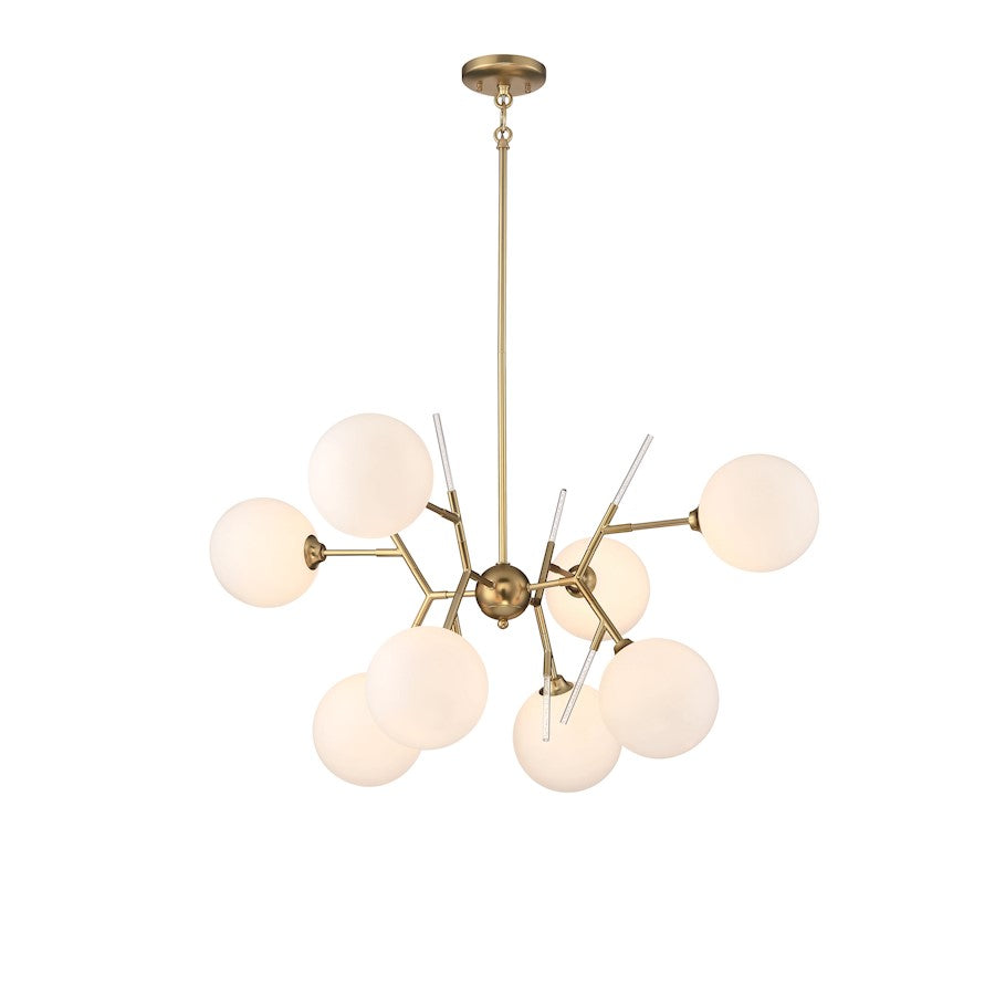 Minka George Kovacs Polares 8-Light Chandelier | Transitional Honey Gold Finish | Dining Room & Living Room | 36 x 36 x 26 in | Model P1488-248