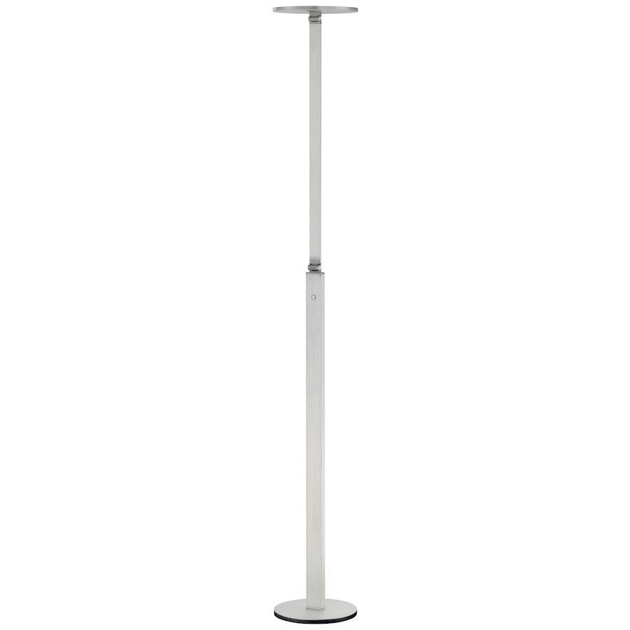 George Kovacs Floor Lamp 10in Wide 41in Tall | Contemporary Chiseled Nickel Finish | Living Room & Bedroom Accent Light | Model P305-4-654-L