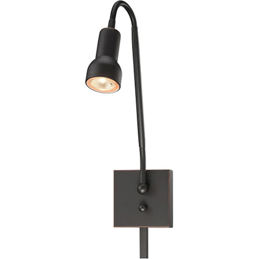 Minka George Kovacs Save Your Marriage 4.5in 1-Light Wall Lamp | Transitional Sable Bronze Patina | Living Room & Hallway Accent | Model P4401-467-L