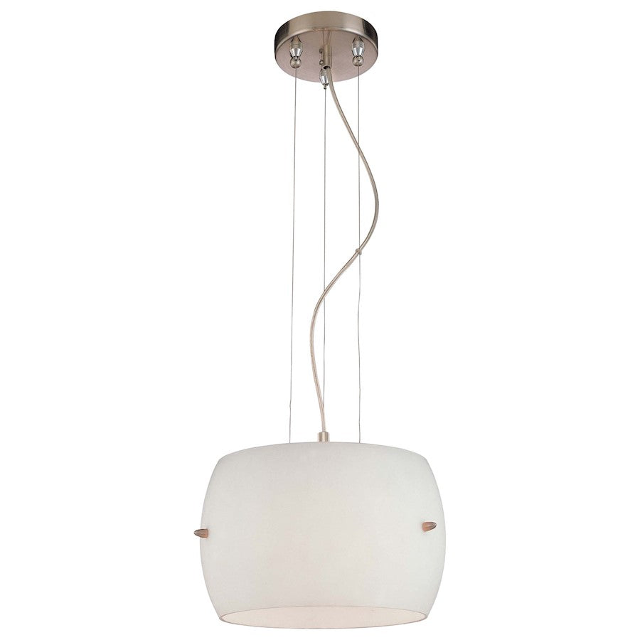 George Kovacs 3-Light 12in Pendant | Contemporary Brushed Nickel | Kitchen Island & Dining Room | 12 x 8 in | Model P583-084
