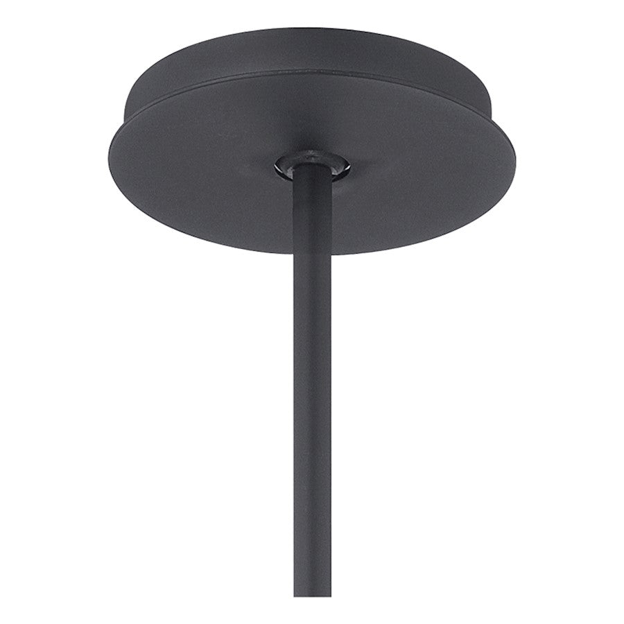 George Kovacs Gizmo 16in LED Flush Mount/Pendant | Industrial Black | Kitchen & Hallway | 16 x 16 x 5 in, Integrated LED | Model P724-066-L