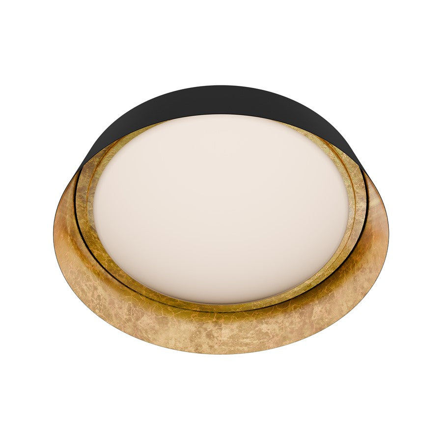 Modern Forms Gilt 1Lt 22" LED Flush Mount, Bronze Gold Leaf/White - FM-51322-GL