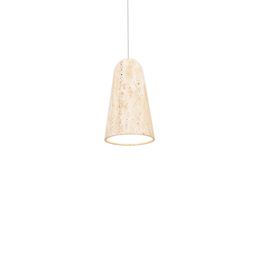 Modern Forms Pompeii 6" LED Mini-Pendant/3500K, BG/BR/BG - PD-4510-35-WV-AB