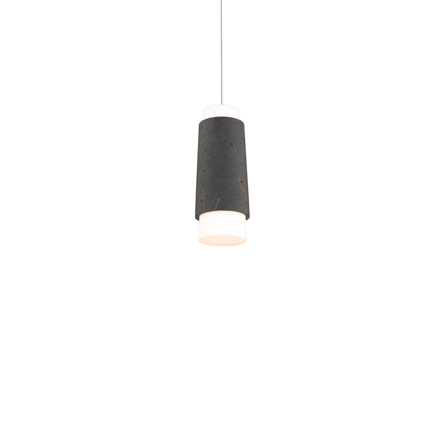 Modern Forms Chauncey 5" LED Mini-Pendant/2700K, BS/BK//Opal - PD-5513-27-BV-BK