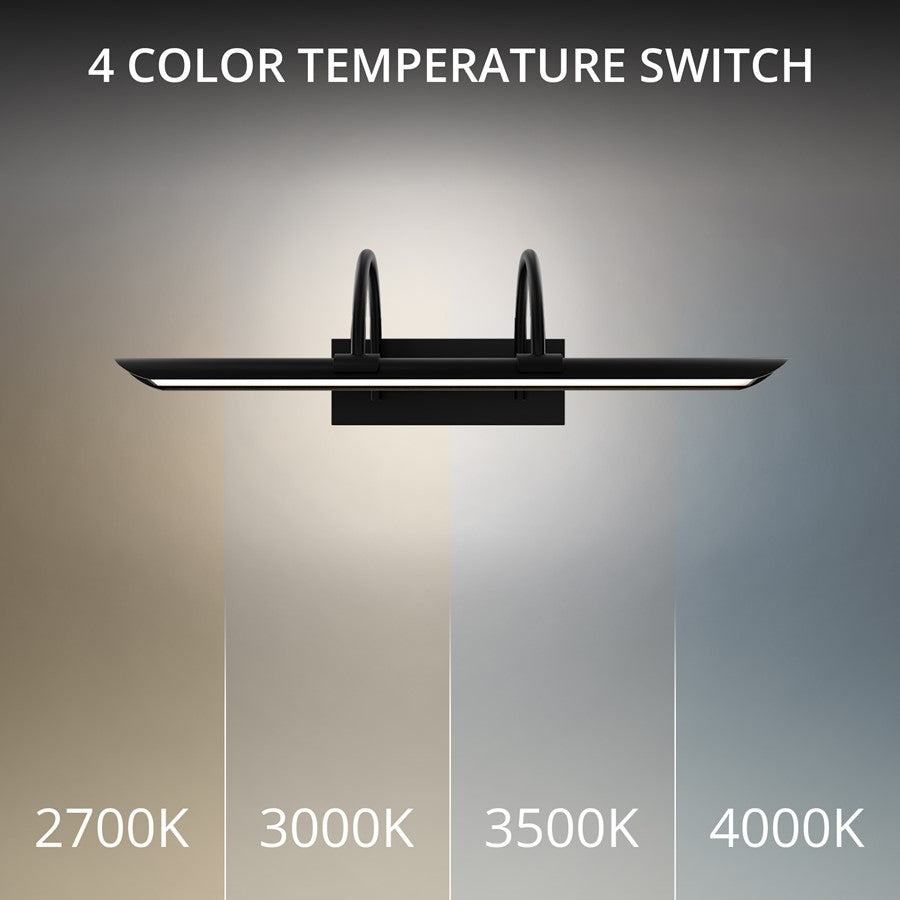 Modern Forms Ansel 1Lt 18" LED Picture Light, 3500K, Black