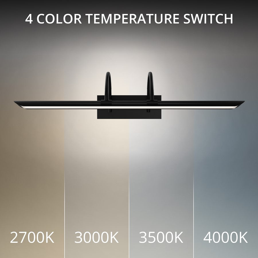 Modern Forms Ansel 1Lt 24" LED Picture Light, 3000K, Black