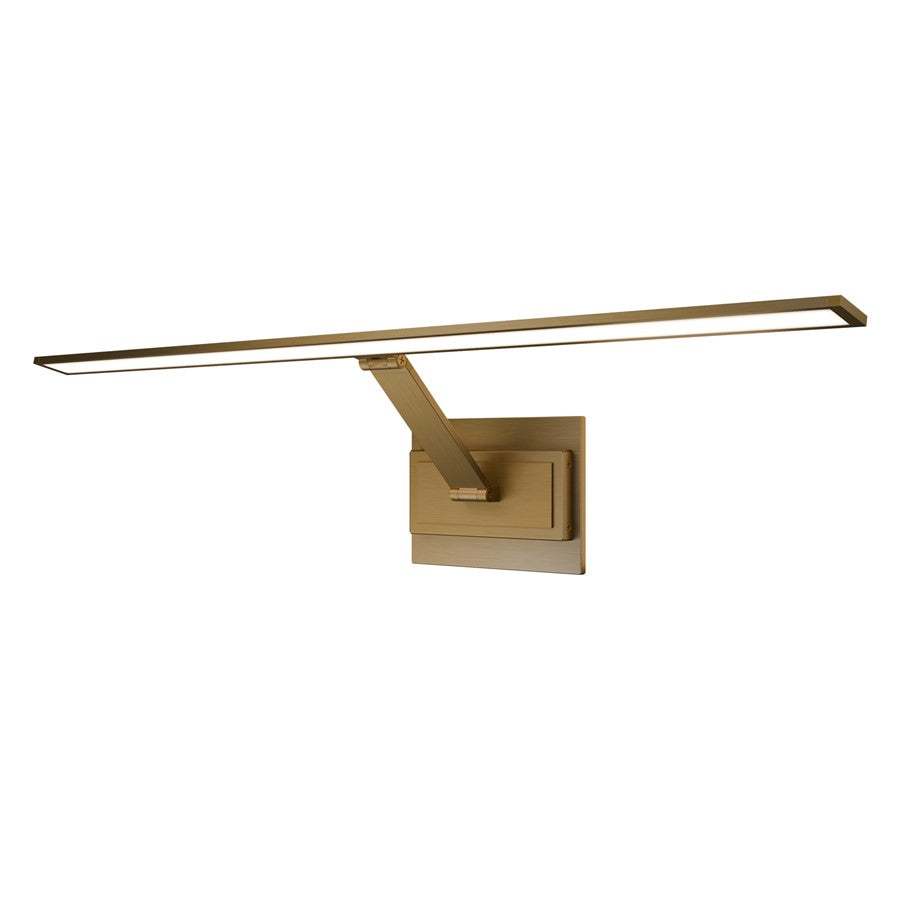 Modern Forms Diver 1Lt 30" LED Picture Light/4000K, Aged Brass - PL-38530-40-AB